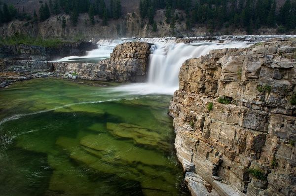 Kootenai Falls-Montana-a series of cascades on the Kootenai River